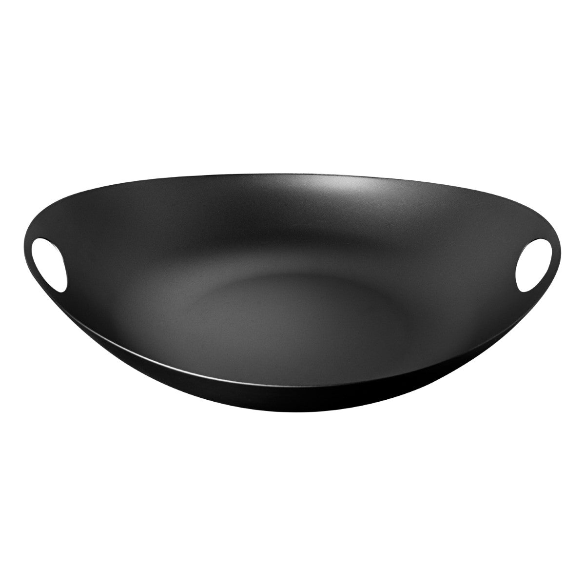 Black Centerpiece with two handles on a white background