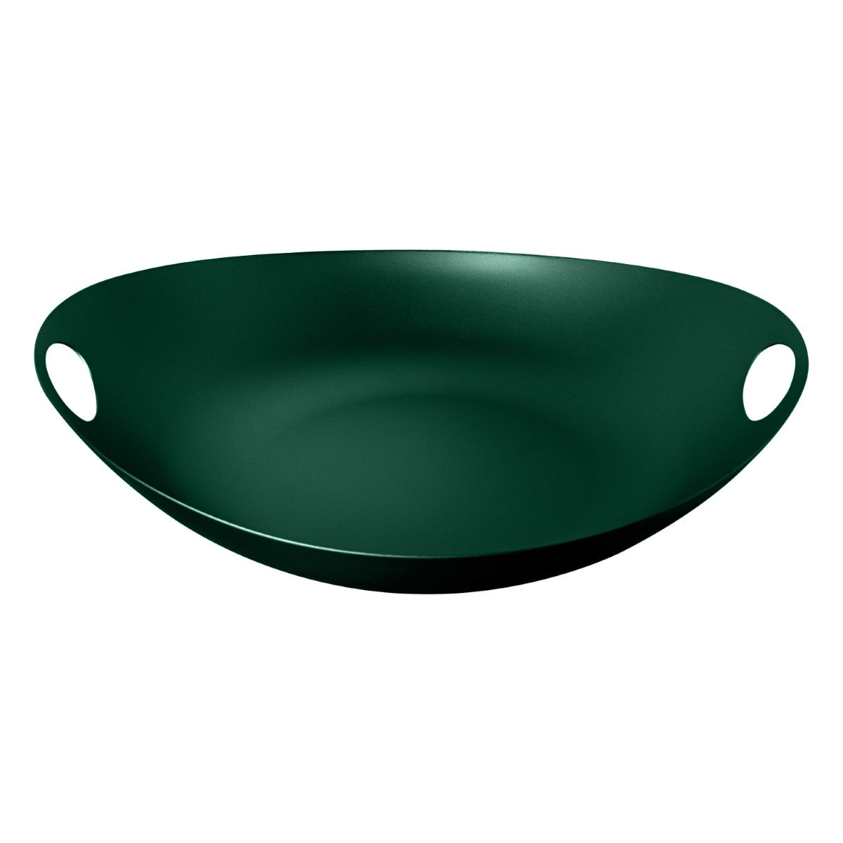 Green Centerpiece with two handles on a white background