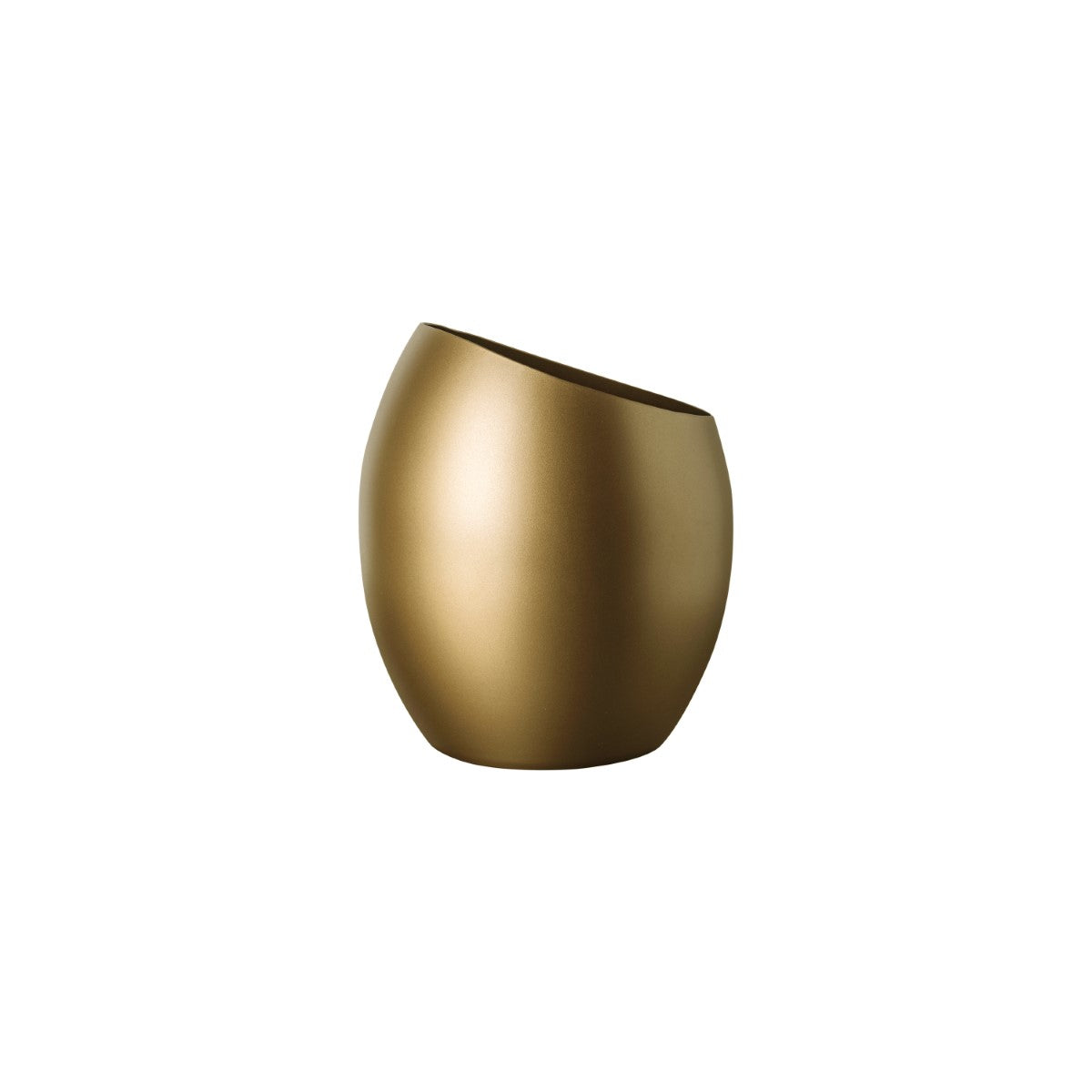 Gold wine bucket on a white background