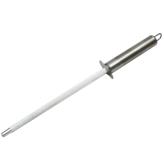 Knife Sharpener with a white cylindrical core on a white background