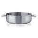 Mepra Stainless steel pot with handles on a white background