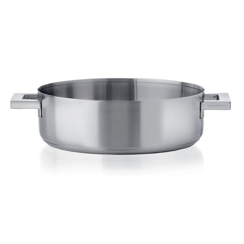 Mepra Stainless steel pot with handles on a white background