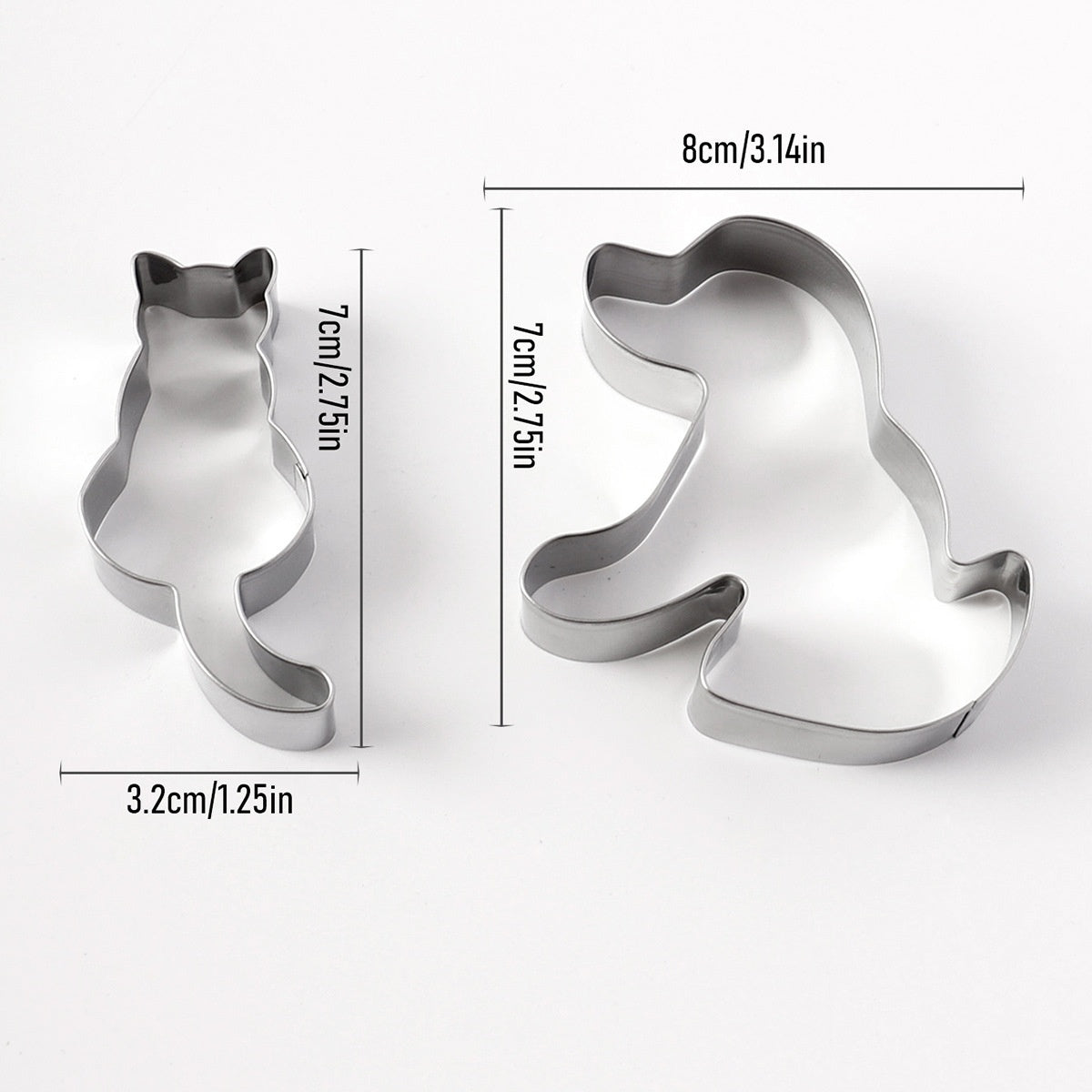Premium Stainless Steel Animal-Shaped Cookie Cutter Sets