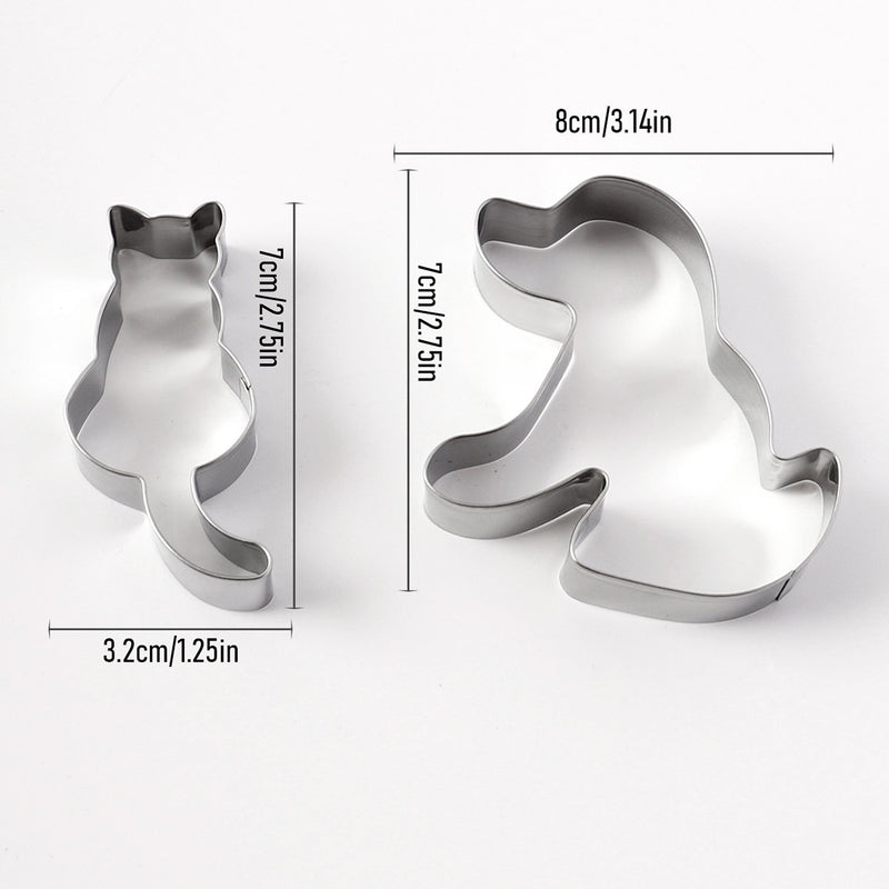 Premium Stainless Steel Animal-Shaped Cookie Cutter Sets