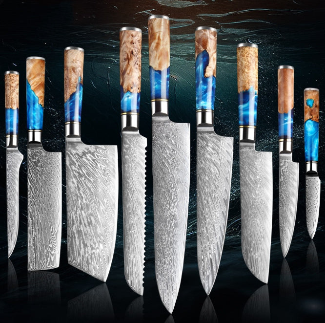 Stainless Steel Kitchen Knife Set: Multipurpose Chef Knife and Heavy Duty Meat Chopper