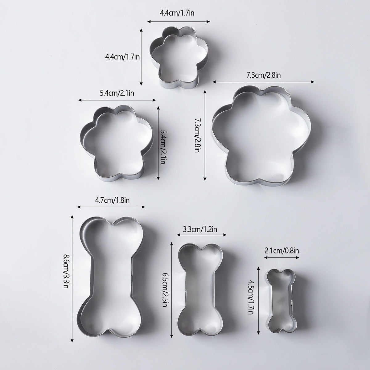 Premium Stainless Steel Animal-Shaped Cookie Cutter Sets