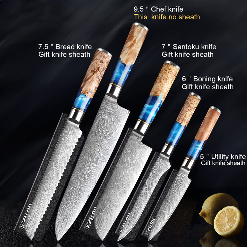 Stainless Steel Kitchen Knife Set: Multipurpose Chef Knife and Heavy Duty Meat Chopper