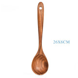 Teak Wood Kitchen Utensil Set | Spatula, Ladle, Colander Spoon & More