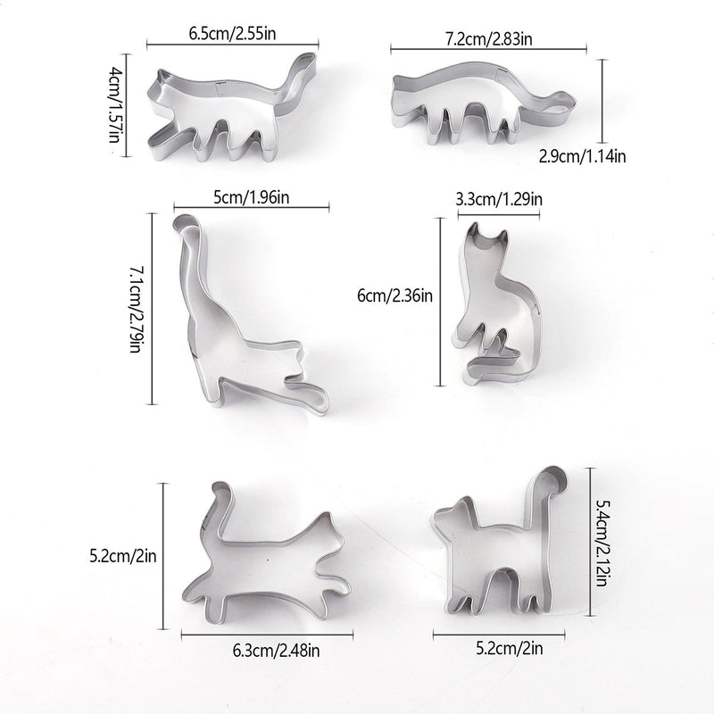 Premium Stainless Steel Animal-Shaped Cookie Cutter Sets