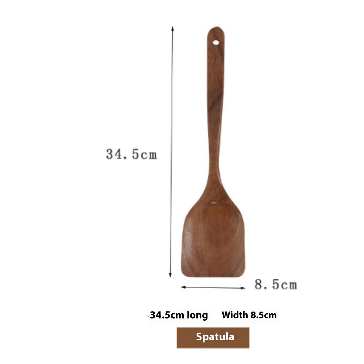 Teak Natural Wood Ladle Turner Colander Soup Skimmer Tool Set
