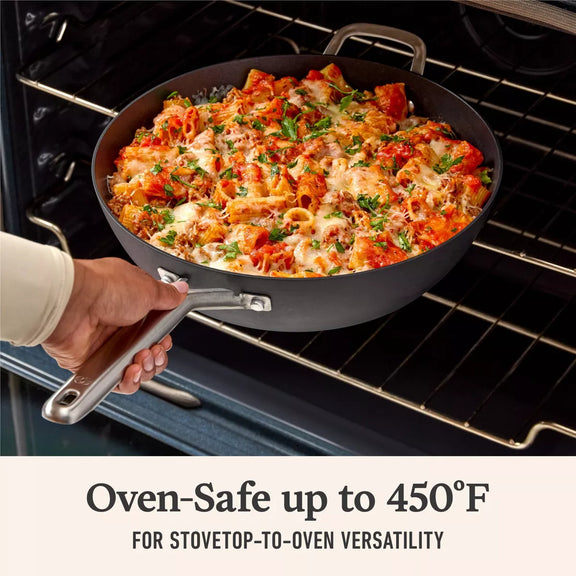 Calphalon 12" Hard Anodized Nonstick Jumbo Fry Pan with Lid