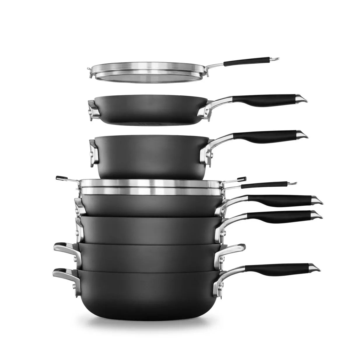 Calphalon Select with Aquashield Nonstick 9Pc Space-Saving Cookware Set