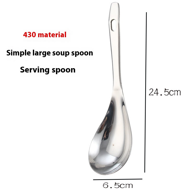 Stainless Steel Soup Ladle and Colander