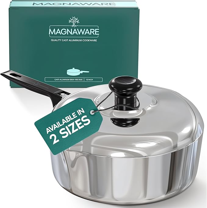 Magnaware 12-Inch Aluminum Sauté Pan with Lid