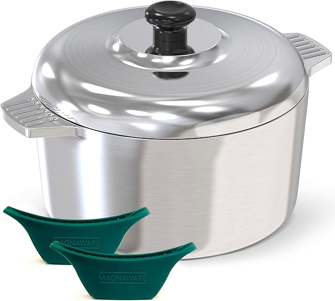 Magnaware 5-Quart Round Aluminum Dutch Oven with Lid