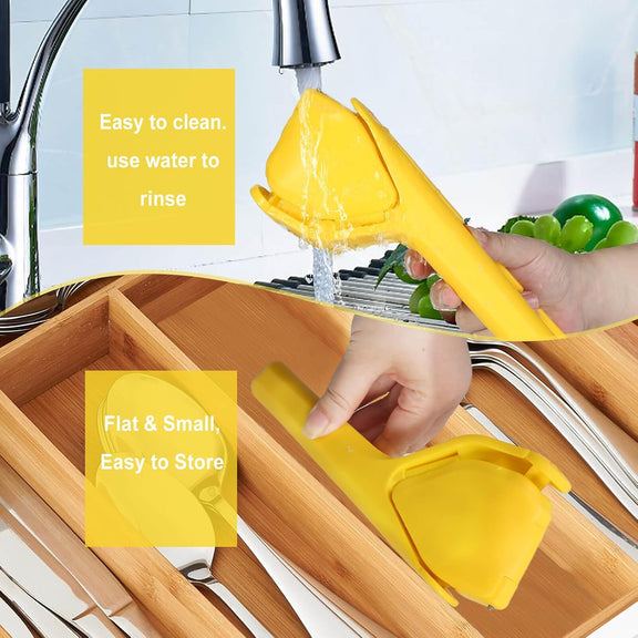 Flat Folding Lemon Squeezer - Effortless Manual Citrus Juicer Hand Press for Lemons, Limes & Oranges