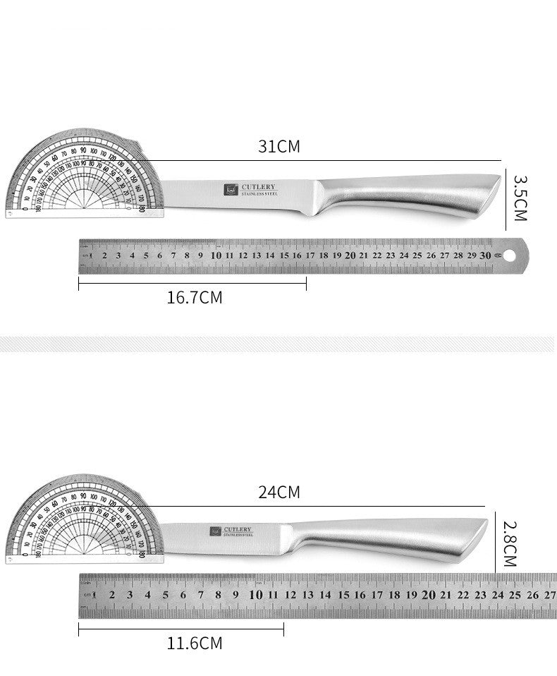 Stainless Steel Integral Kitchen Knife Set
