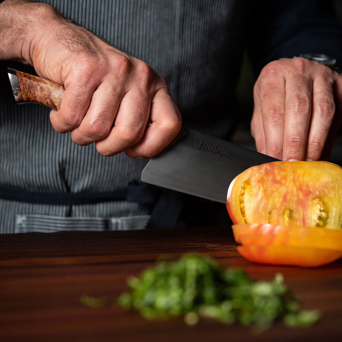 STEELPORT 8-Inch Carbon Steel Chef Knife