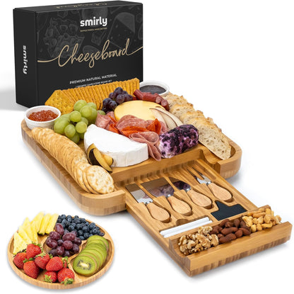Charcuterie Cheese Board Set with Serving Accessories