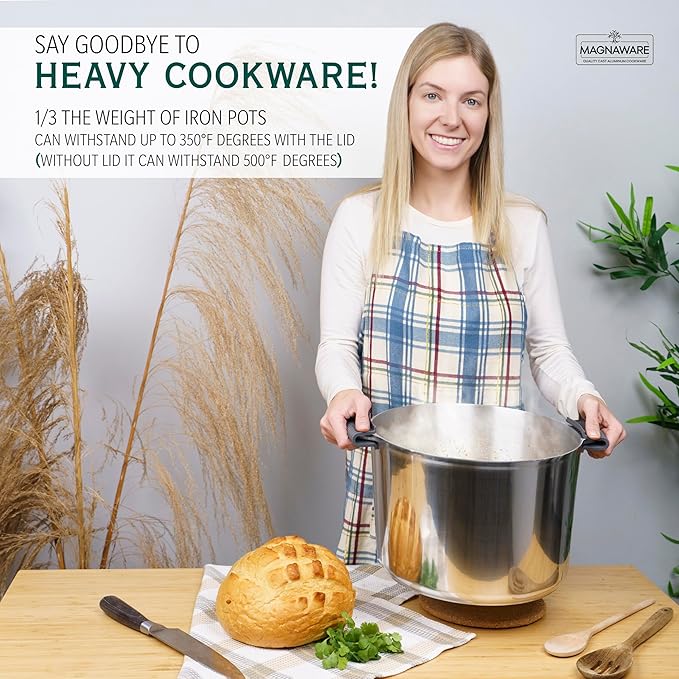 Magnaware 14-Quart Aluminum Stock Pot with Lid