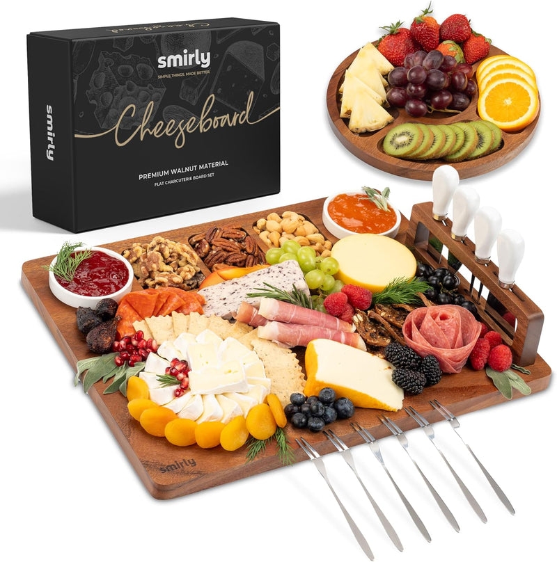Charcuterie Cheese Board Set with Serving Accessories