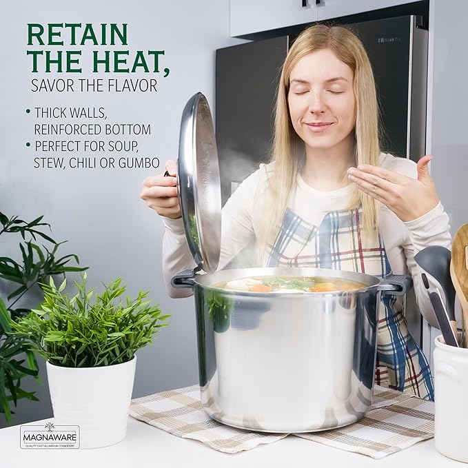 Magnaware 14-Quart Aluminum Stock Pot with Lid