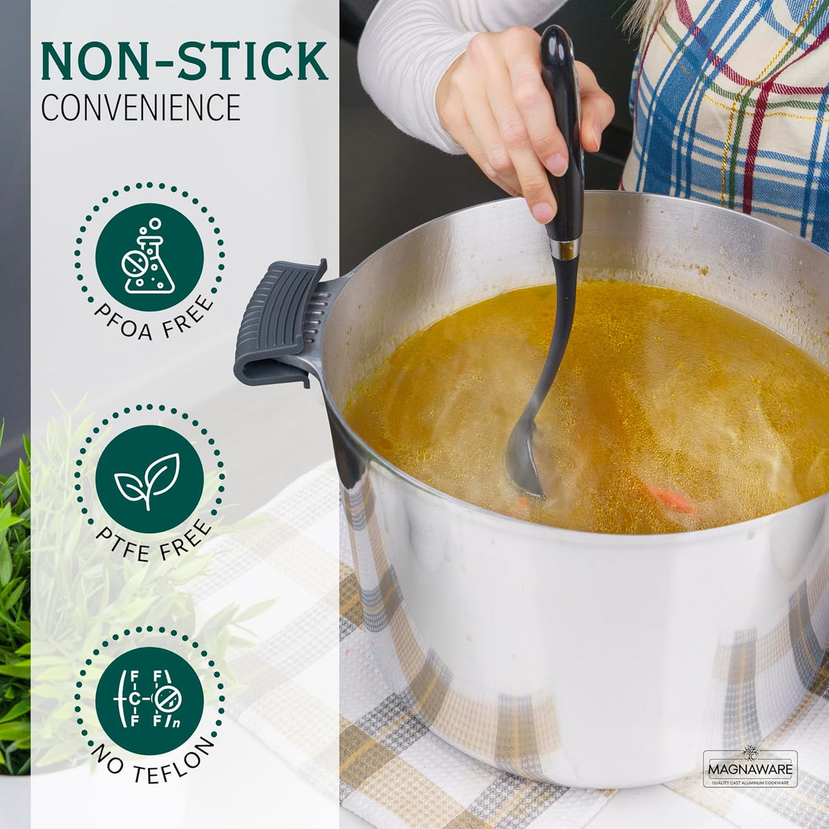 Magnaware 14-Quart Aluminum Stock Pot with Lid
