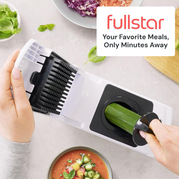 Fullstar Pro 4-in-1 Vegetable Chopper, Onion Dicer & Food Spiralizer with Container