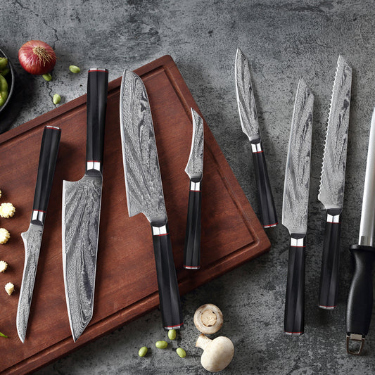Damascus Steel Knife Chef's Knife Set
