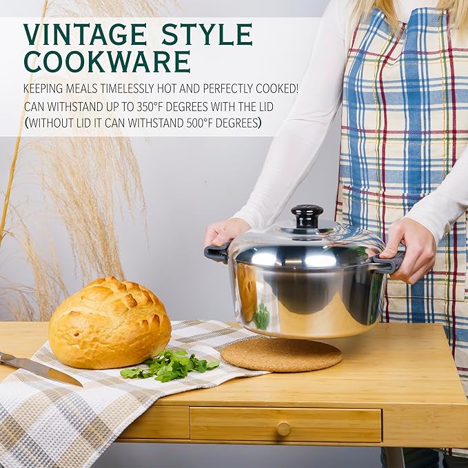 Magnaware 5-Quart Round Aluminum Dutch Oven with Lid