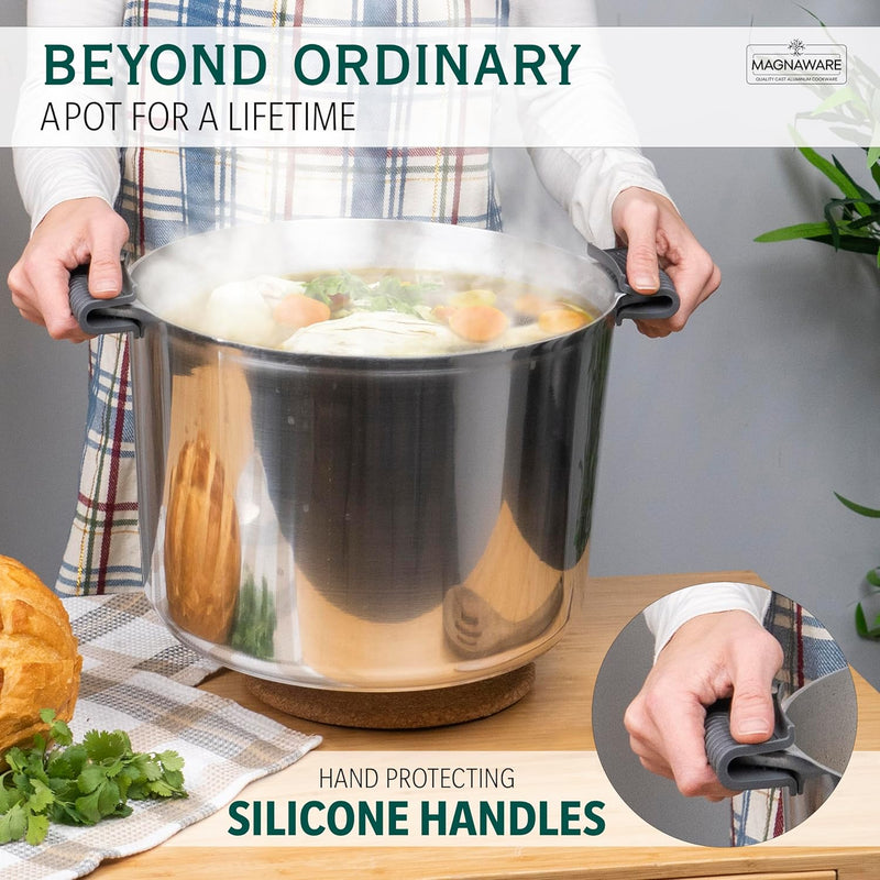 Magnaware 14-Quart Aluminum Stock Pot with Lid