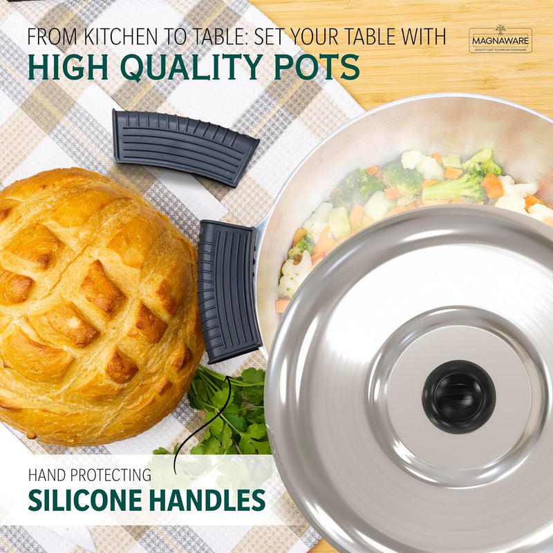 Magnaware 5-Quart Round Aluminum Dutch Oven with Lid