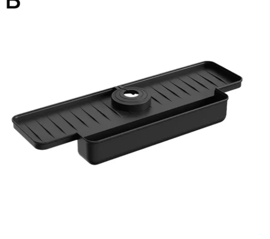 Silicone Sink Splash Guard and Water Catcher Mat (One Piece)