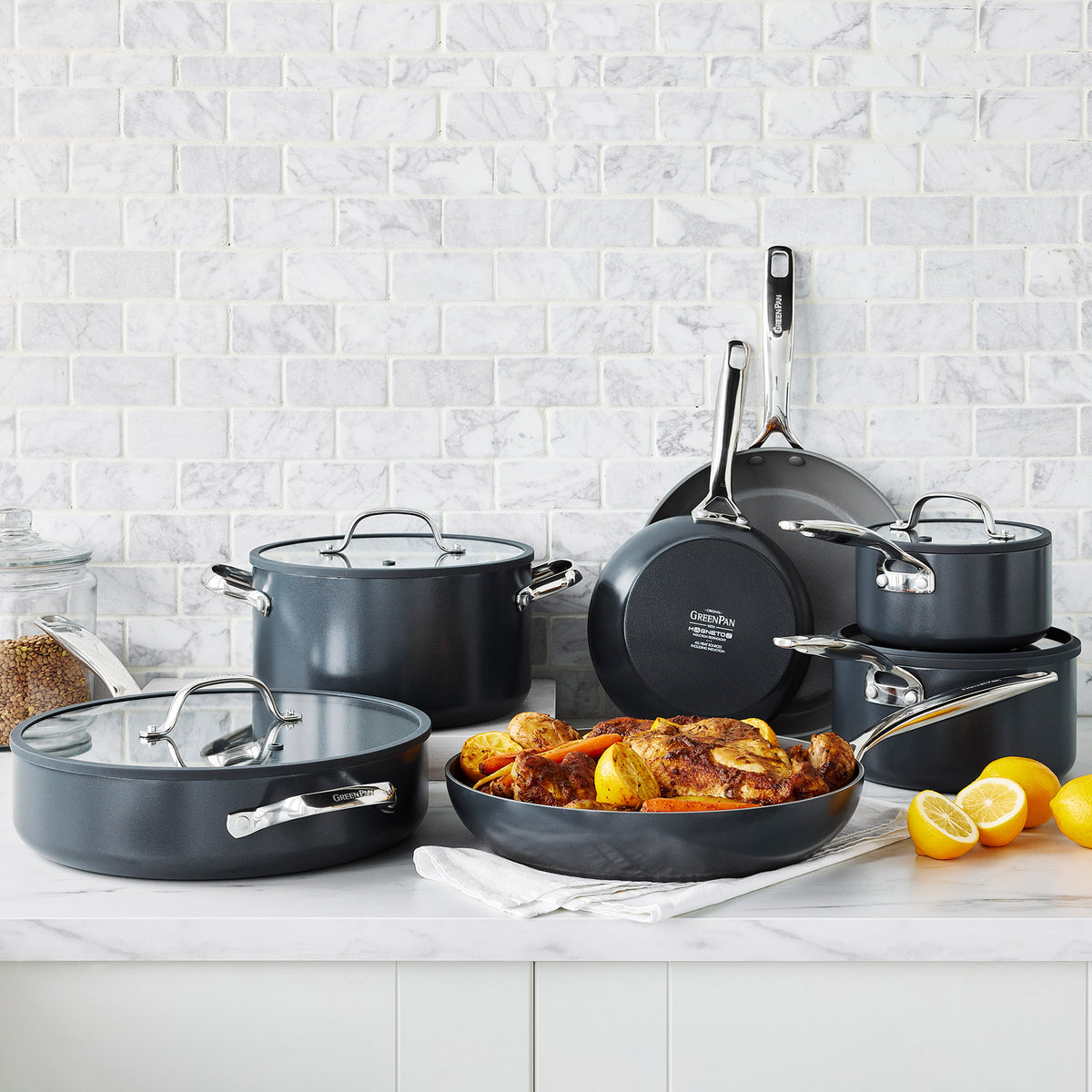 Greenpan Eras Ceramic Non-Stick 11-Piece Cookware Set