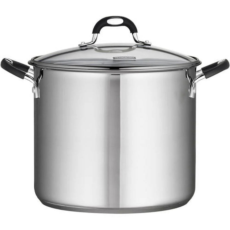 Tramontina Stainless Steel 12 Quart Covered Stock Pot