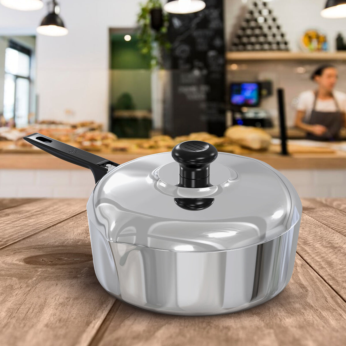 Magnaware 12-Inch Aluminum Sauté Pan with Lid