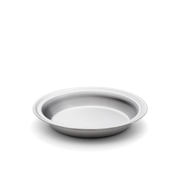 Silver bowl on a white background