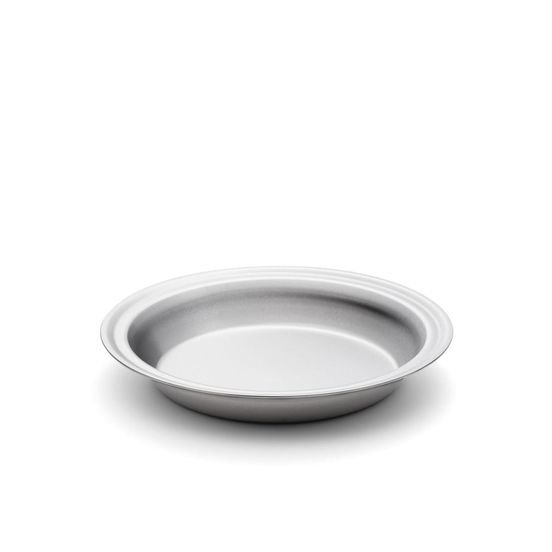 Silver bowl on a white background