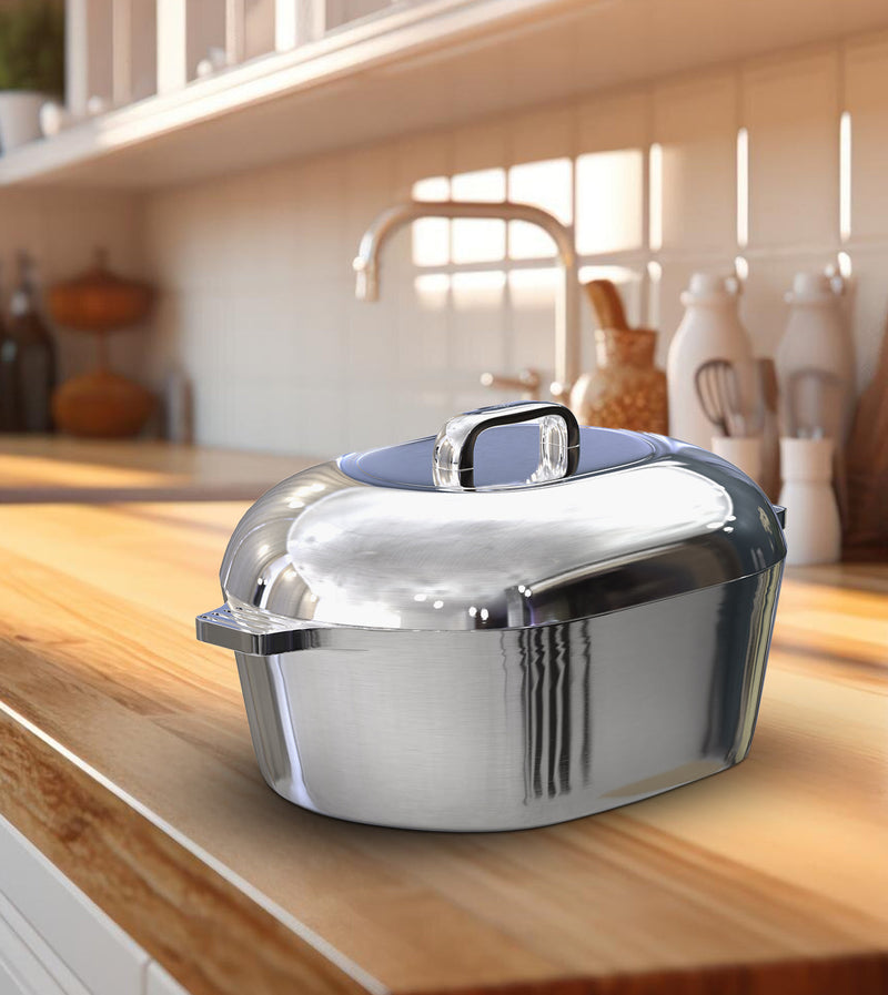 Magnaware Ultimate Oval Collection Cast Aluminum Dutch Oven Set – 4 Ovens with Lids