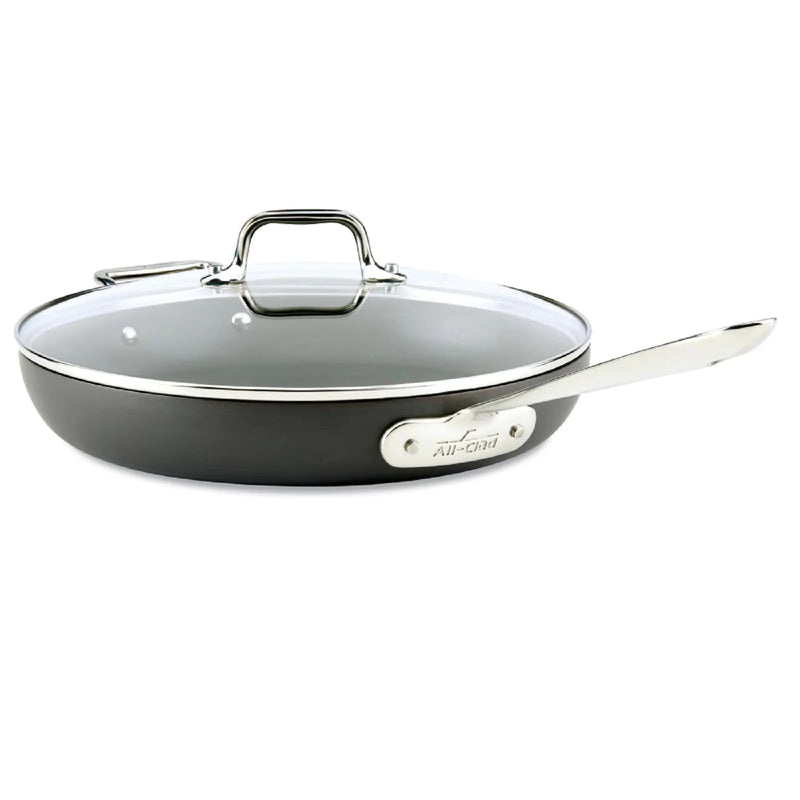 All-Clad HA1 Hard Anodized Nonstick 12 Inch Frying Pan with Lid