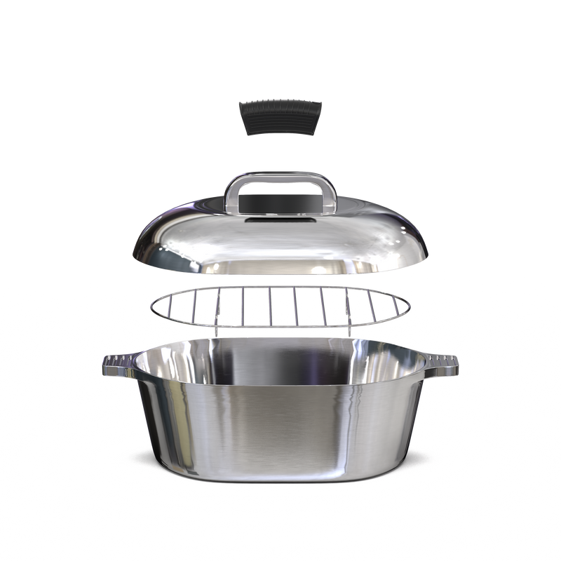 Magnaware 5-Quart 11-Inch Oval Aluminum Dutch Oven with Lid