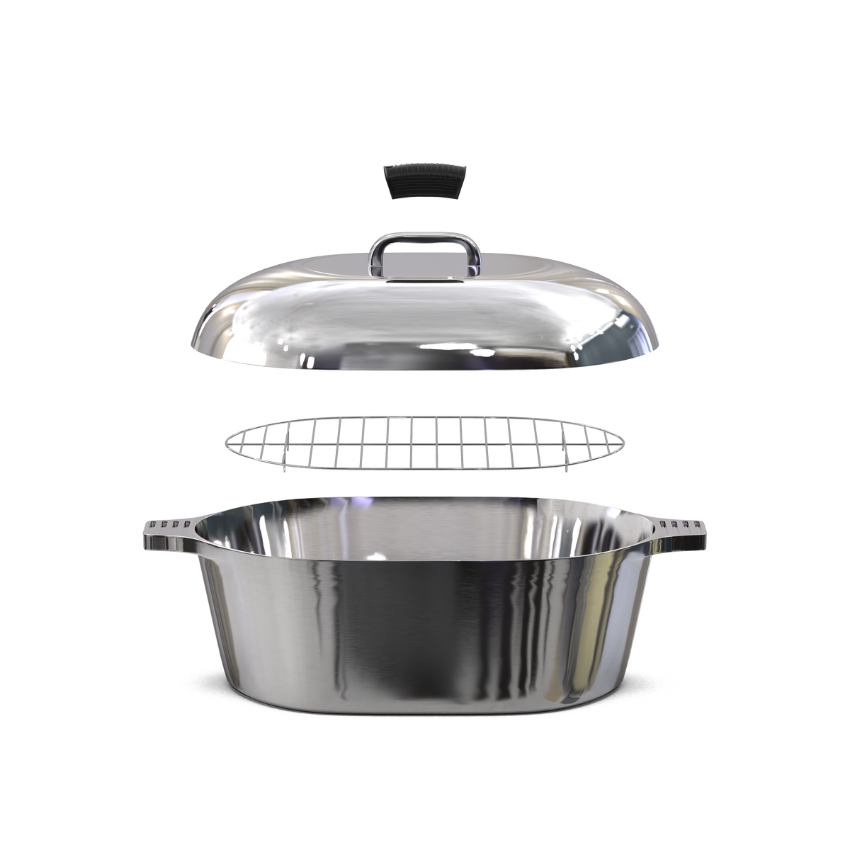 Magnaware 12.6-Quart 18-Inch Oval Aluminum Dutch Oven with Lid