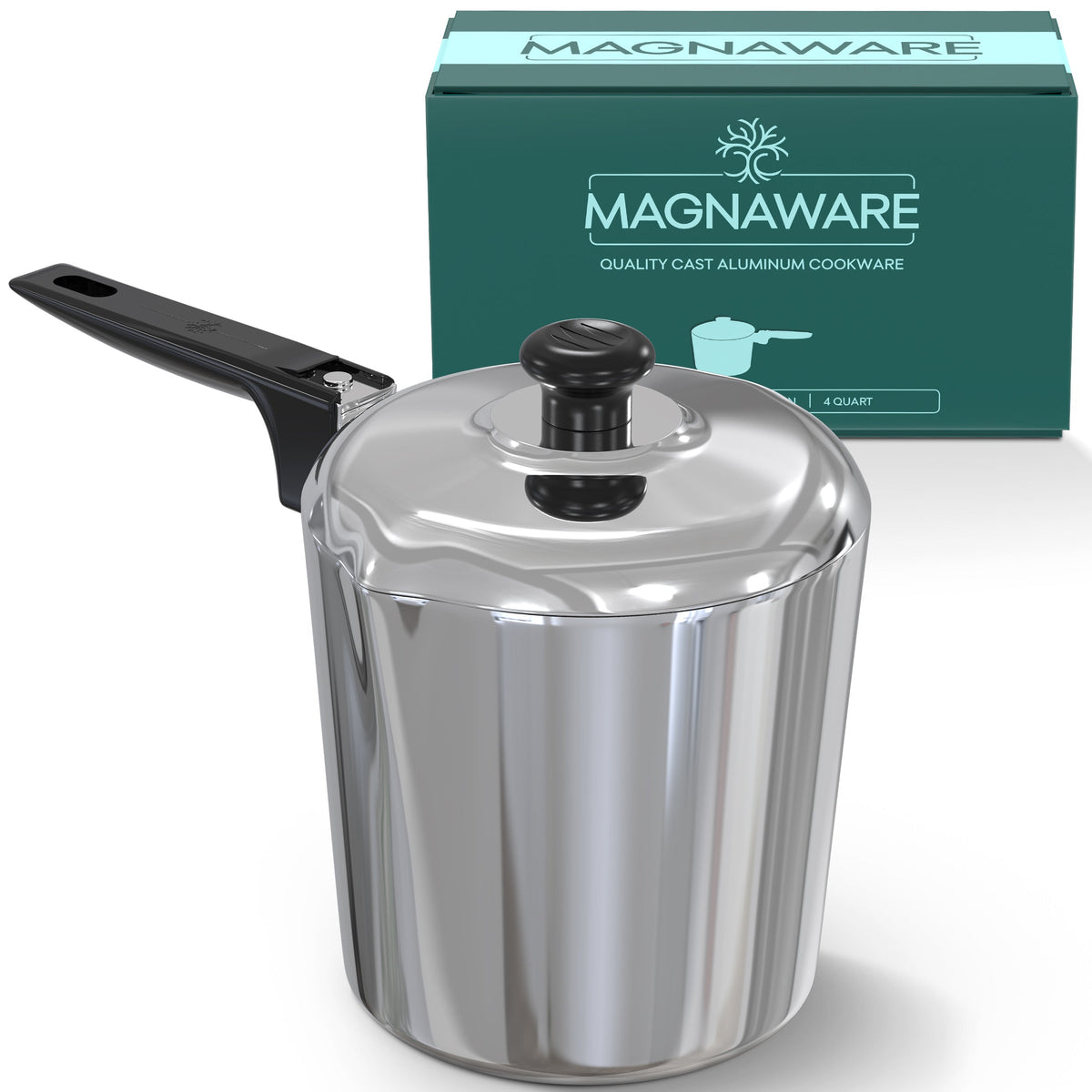 Magnaware 4-Quart Aluminum Saucepan with Lid