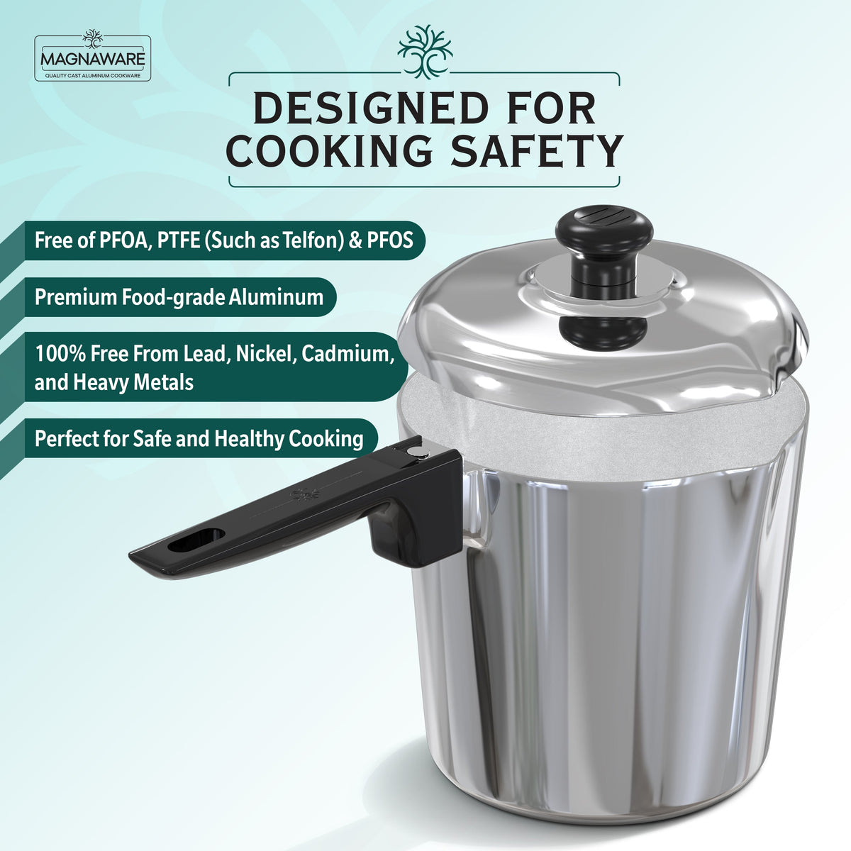 Magnaware 4-Quart Aluminum Saucepan with Lid