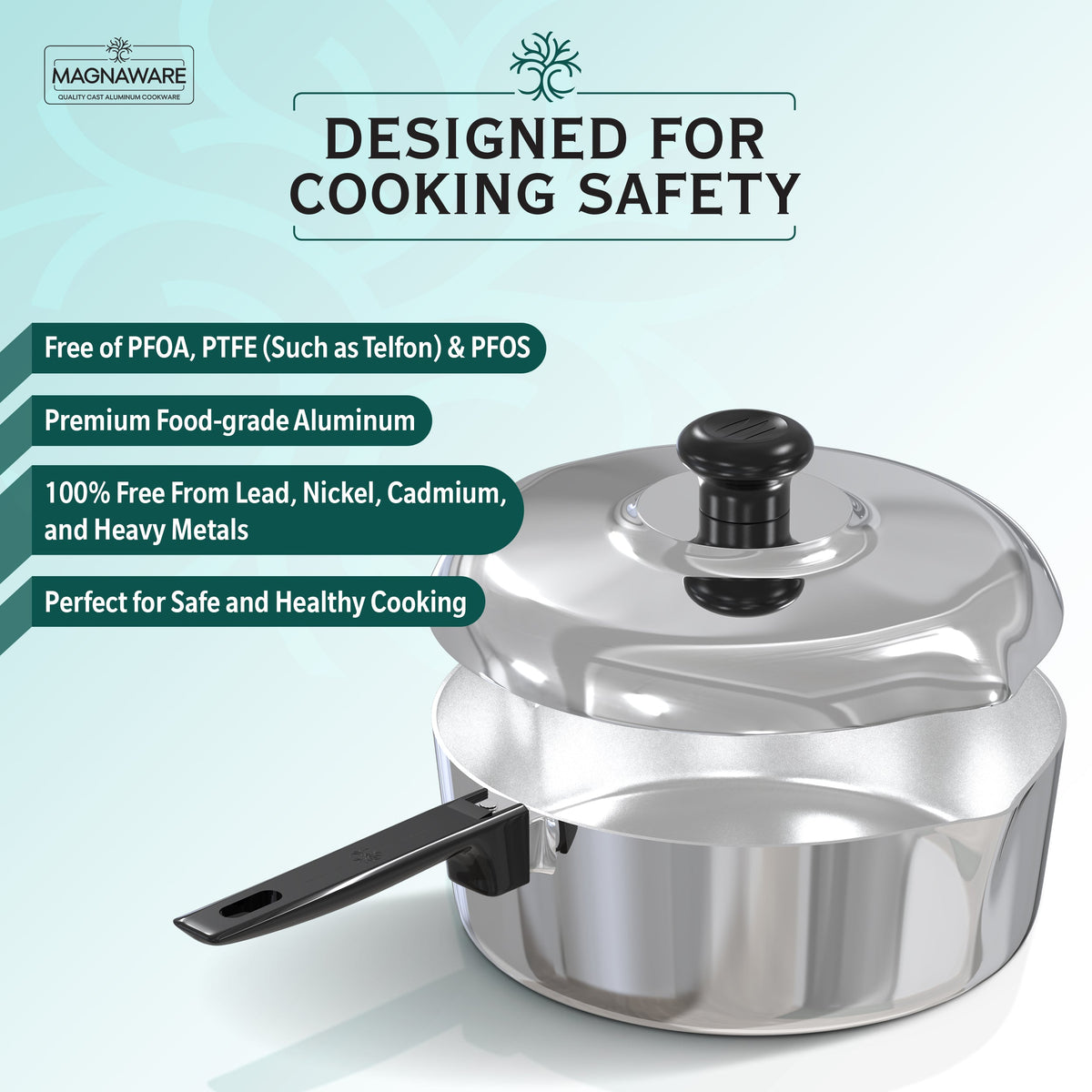 Magnaware 12-Inch Aluminum Sauté Pan with Lid