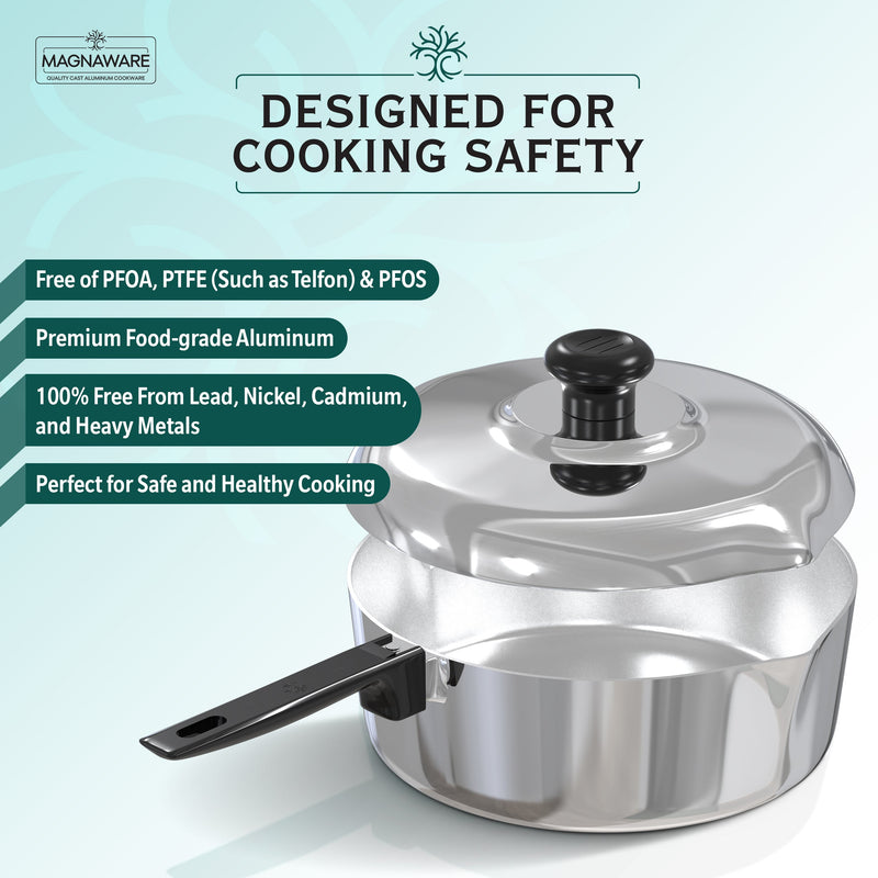 Magnaware 12-Inch Aluminum Sauté Pan with Lid