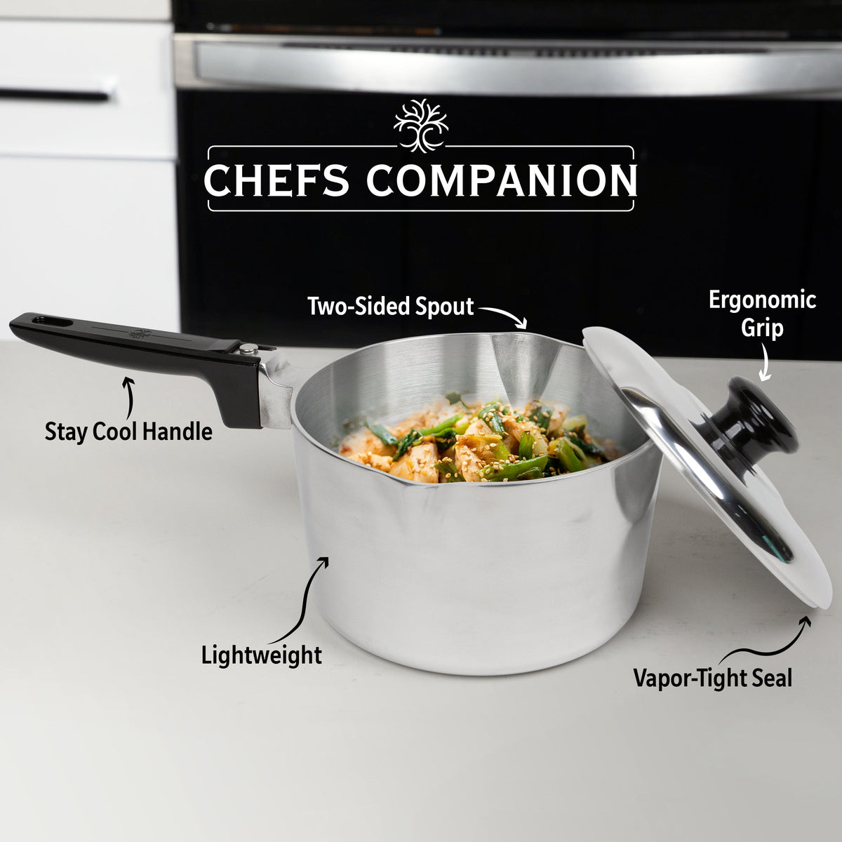 Magnaware 3-Quart Aluminum Saucepan with Lid