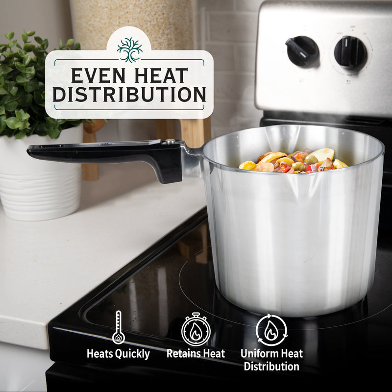 Magnaware 4-Quart Aluminum Saucepan with Lid