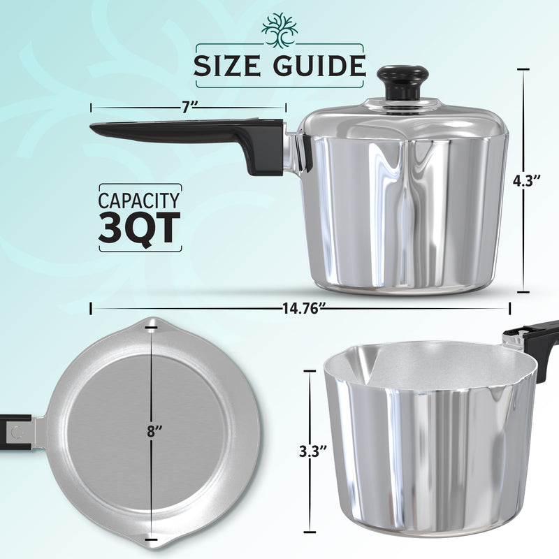 Magnaware 3-Quart Aluminum Saucepan with Lid
