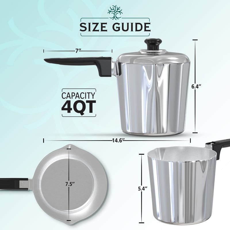 Magnaware 4-Quart Aluminum Saucepan with Lid